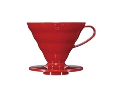 Hario V60-02 plastikinis lašintuvas raudonas