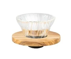 Hario V60 stiklo lašintuvas 01 – alyvuogių mediena