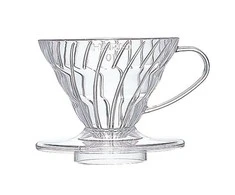 Hario V60 plastikinis lašintuvas 01 skaidrus