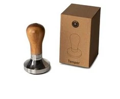 Kavamalė Adjustable walnut wood tamper Eureka, 58 mm
