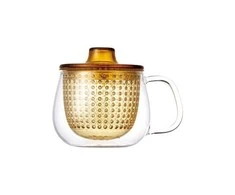 Puodelis su sieteliu ir dangteliu Kinto UNITEA Geltona, 350 ml
