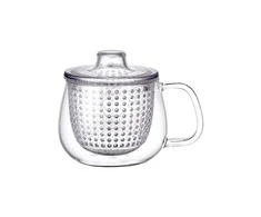 Secret De Gourmet KINTO - UNITEA Unimug - Puodelis su arbatos sieteliu 350ml Skaidrus