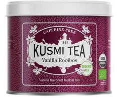 Organic herbal tea Kusmi Tea Vanilla Rooibos, 100 g (in a metal tin)