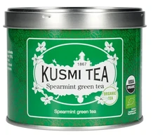 Organic žalias tea Kusmi Tea Spearmint Žalias Tea, 100 g (in a metal tin)