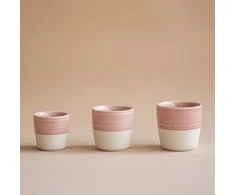 Loveramics Dale Harris - 150ml Flat Baltas Cup - Rožinė