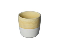 Loveramics Dale Harris - 150ml Flat Baltas Cup - Geltona