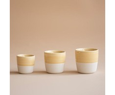 Loveramics Dale Harris - 150ml Flat Baltas Cup - Geltona