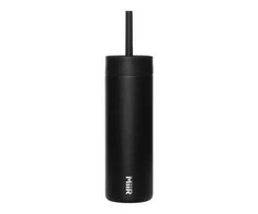 MiiR - Sipper šiaudelio buteliukas, juodas, 470 ml