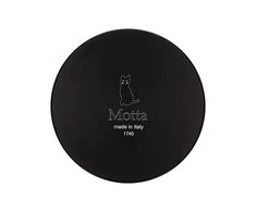 Metallurgica Motta 58,5 mm nerūdijančio plieno kavos išlyginimo įrankis, juodas