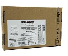 „Mount Caramel“ sirupų rinkinys 3 × 100 ml – Aviečių · Gėrimo kokteilis · Obuolių karštas vynas