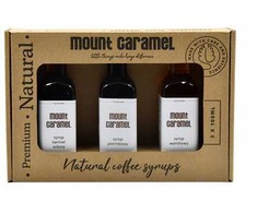 Mount Caramel - Sirupo rinkinys 3 x 100 ml - Meduoliai - Sūdyta karamelė - Vanilė