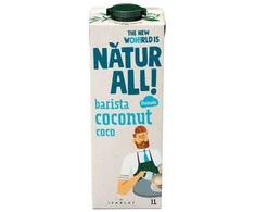 Alpro „Natur All“ – augalinis kokosų gėrimas „Barista Coconut“ 1 l