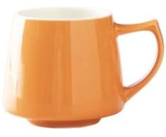 ORIGAMI - Filiżanka keramikinė Aroma 200ml Pomarańczowa