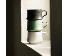 ORIGAMI - Aroma Vintage Mug 320 ml - Žalias