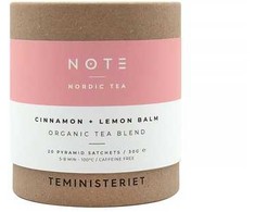 Teministeriet - NOTE Cinnamon Lemon Balm - BIO 20 Tea Bags