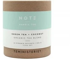 Teministeriet - PASTABA Žalias Tea Coconut Organic - 20 arbatos pakelių