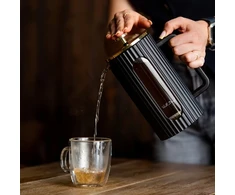 Vialli Design - french press LIVIO 1l juodas-auksinis