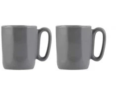Vialli Design - FUORI - Mug 2vnt. 80ml - Pilkas