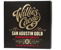 Willie's Cacao - 88 % San Agustin auksinis Kolumbijos šokoladas 50 g