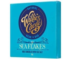 Willie's Cacao – pieniškas šokoladas su jūros dribsniais 50g
