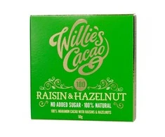 Willie's Cacao - Raisin &amp; Hazelnut 50g
