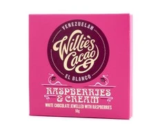 Willie's Cacao – aviečių ir kreminio baltojo šokolado 50g