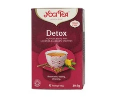 Prieskoninė ajurvedinė arbata Detox, Yogi Tea, 17 pakelių