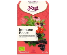 Yogi Tea – imunitetą stiprinanti žolelių arbata Immune Boost, 17 pakelių po 2 g (2206000252)