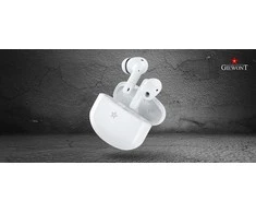 Ausinės belaidės GIEWONT RealSound PRO ANC ENC GWS800-2 Balta