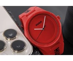 Hugo Boss Vyriškas laikrodis HUGO Lit For Him Raudona 1530346 + BOX
