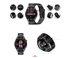 Išmanusis laikrodis Giewont GW450-1, Juodos spalvos su papildomu juodos spalvos dirželiu komplektacijoje