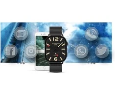 Išmanusis laikrodis UNISEX GRAVITY GT15-1 - ROZMOWY BLUETOOTH, DODATKOWY PASEK (sg029a)