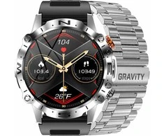 Išmanusis laikrodis MĘSKI GRAVITY GT20-2 - AMOLED, DODATKOWY PASEK (sg024b)