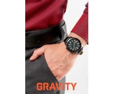 Išmanusis laikrodis Gravity Juodas 2 Paski GT10-5