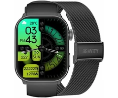 Išmanusis laikrodis UNISEX GRAVITY GT28-1 - ROZMOWY BLUETOOTH, DODATKOWY PASEK (sg037a)