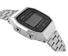 Vyriškas laikrodis CASIO A168WGG-1BDF (zd088d) - KLASYKA + BOX