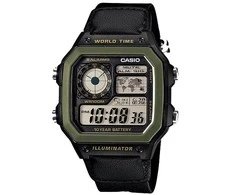 CASIO sportinis vyriškas laikrodis AE-1200WHB-1B + dėžutė (zd146d)