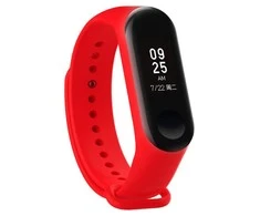 4Kom Vivab2B Dirželis silikonowy do Xiaomi 5/6 - raudona