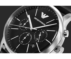 Emporia Vyriškas laikrodis EMPORIO ARMANI Minimalist Chronograph AR11774 + BOX