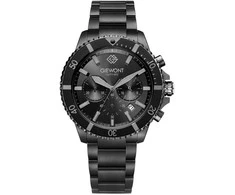 „Giewont Chronograph“ safyrinio juodo titano vyriškas laikrodis GW3970-B1
