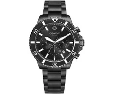 Vyriškas laikrodis Giewont Chronograph Sapphire Juodas GW3970-B4