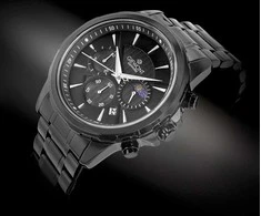 Vyriškas laikrodis Giewont Chronograph Sapphire Juodas GW9460-B1