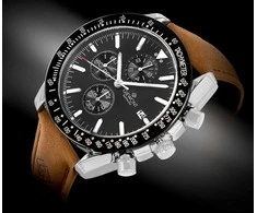 Vyriškas laikrodis Giewont Chronograph Sapphire Ruda Juodas GW8720-A1