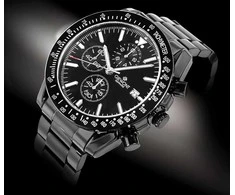 Vyriškas laikrodis Giewont Chronograph Sapphire Juodas GW8720-B1