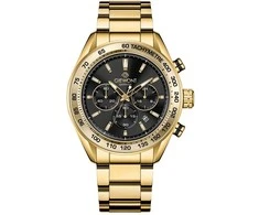 Vyriškas laikrodis Giewont Chronograph Sapphire Złoto Juodas GW9580-B4
