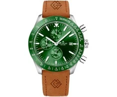 Vyriškas laikrodis Giewont Chronograph Sapphire Ruda Žalias GW8720-A3
