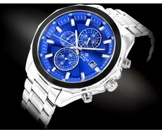 Vyriškas laikrodis Giewont Chronograph Sapphire Sidabrinė Mėlyna GW7290-B3