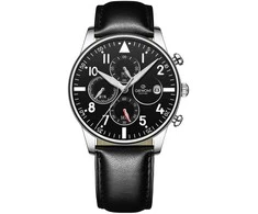 Vyriškas laikrodis Giewont Chronograph Sapphire Juodai Sidabrinė GW5630-A2
