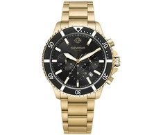 Vyriškas laikrodis Giewont Chronograph Sapphire Złoto Juodas GW3970-B7