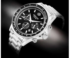 Vyriškas laikrodis Giewont Chronograph Sapphire Sidabrinė Juodas GW3520-B2